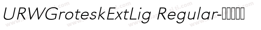 URWGroteskExtLig Regular字体转换